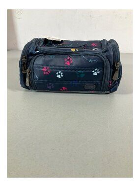 Lug Trolley Paws Navy Cosmetic Case with Multiple Zippered Compartments and Colo